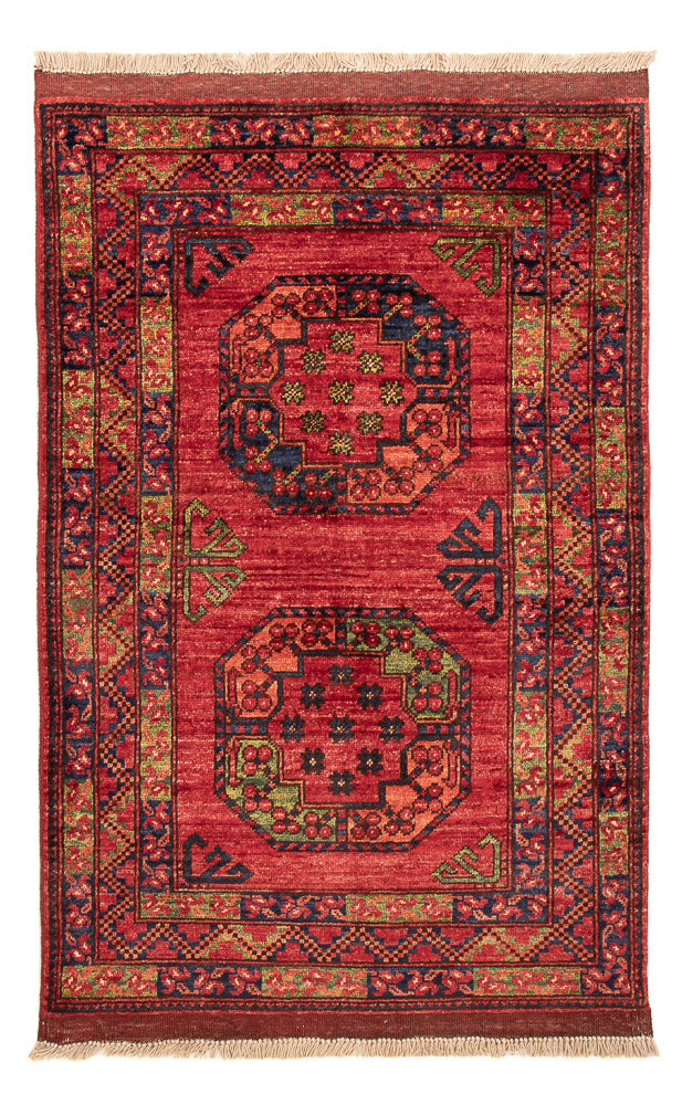 Afghansk matta - 125 x 82 cm - röd