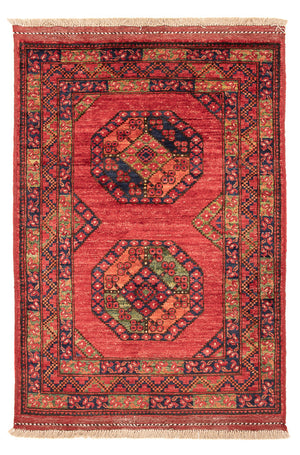 Afghansk matta - 117 x 81 cm - röd