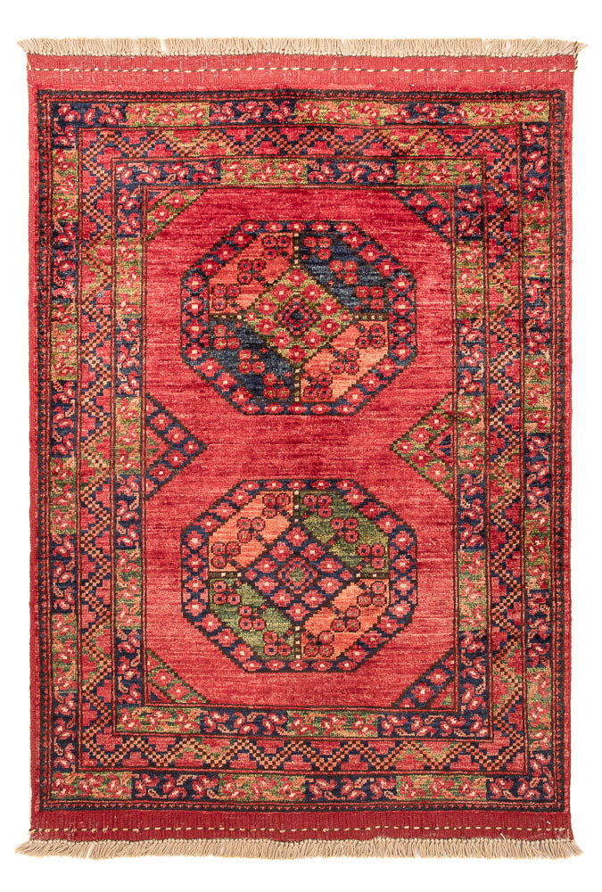 Afghansk matta - 115 x 84 cm - röd