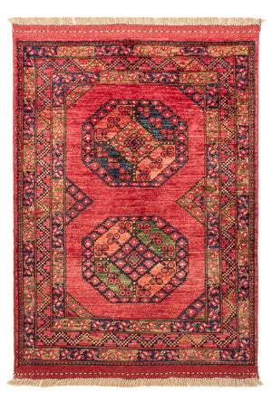 Afghansk matta - 115 x 84 cm - röd