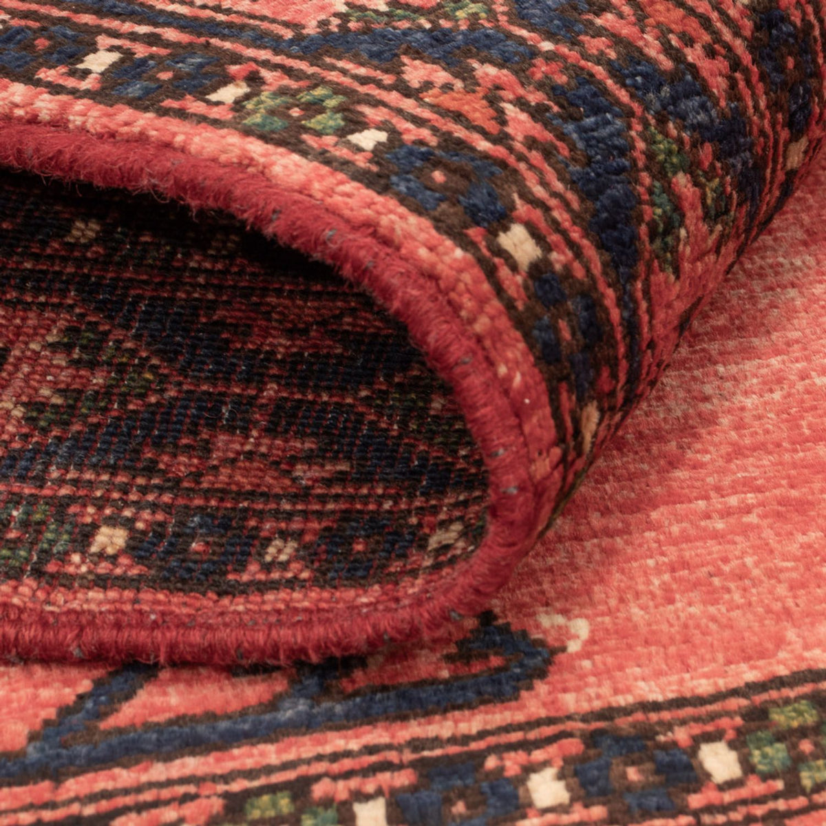 Afghansk matta - 120 x 85 cm - ljusröd