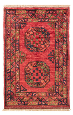 Afghansk matta - 127 x 85 cm - röd