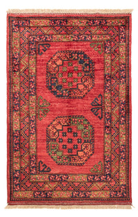 Afghansk matta - 127 x 85 cm - röd