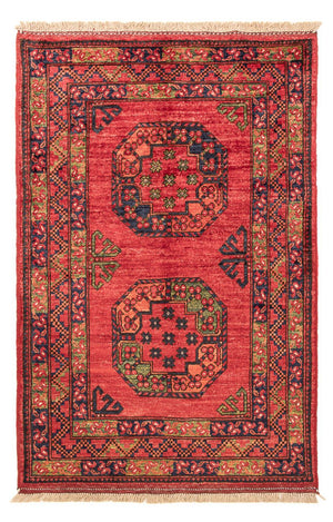 Afghansk matta - 127 x 85 cm - röd