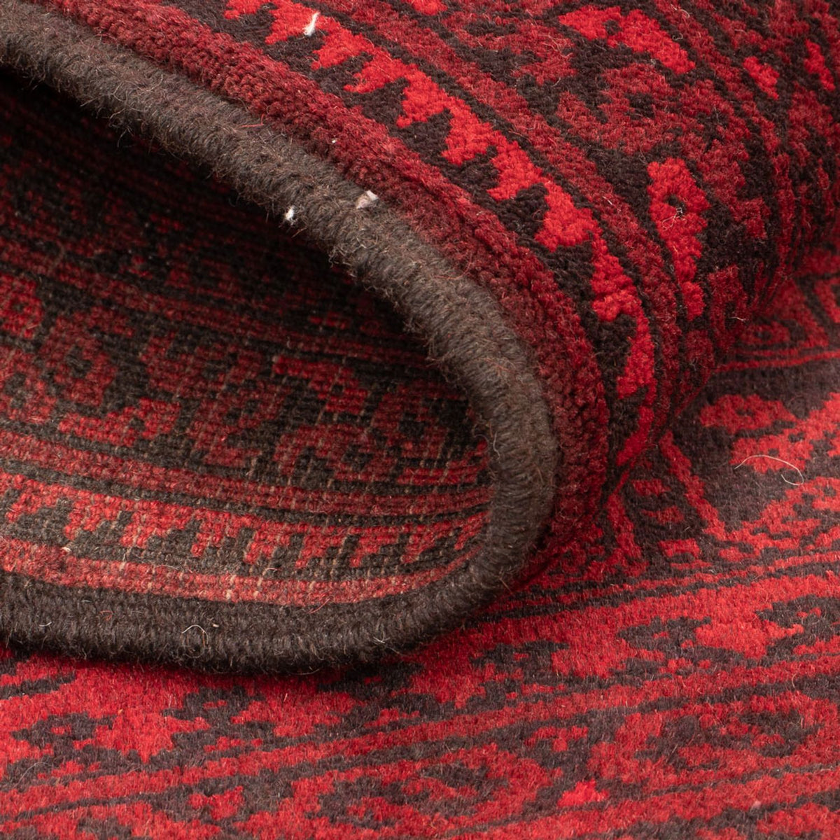 Afghansk matta - Filpa - 120 x 80 cm - röd