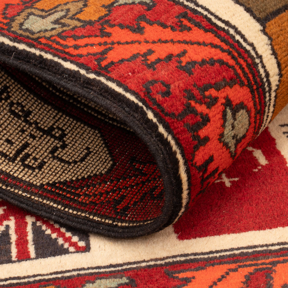 Afghansk matta - Kungliga - 110 x 75 cm - flerfärgad