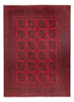 Afghansk matta - Filpa - 346 x 246 cm - röd