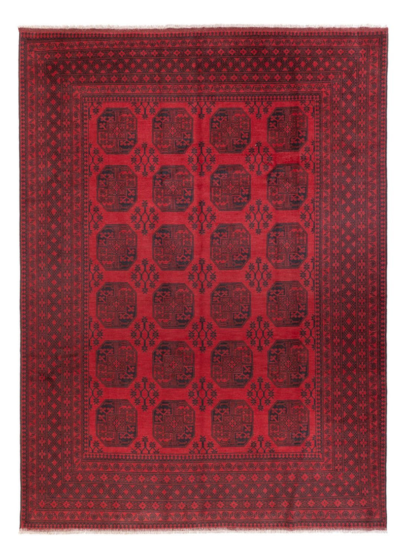 Afghansk matta - Filpa - 346 x 246 cm - röd