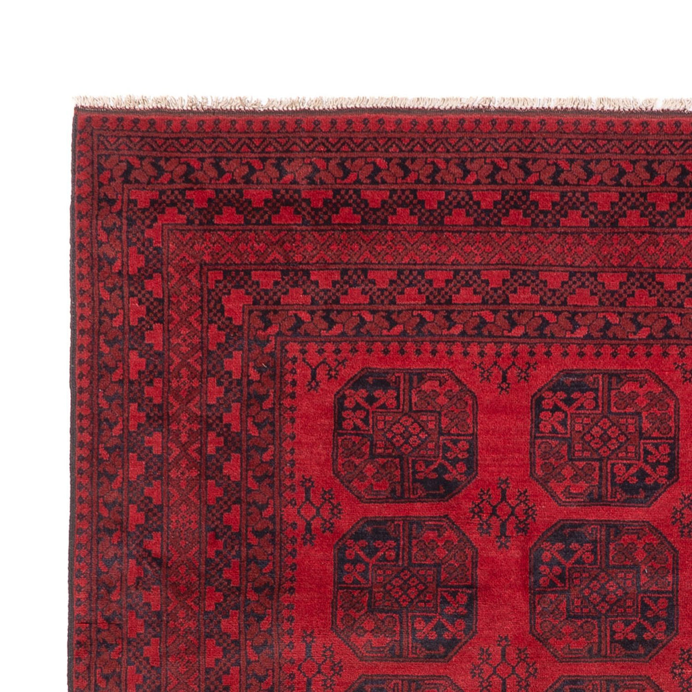 Afghansk matta - Filpa - 345 x 255 cm - röd