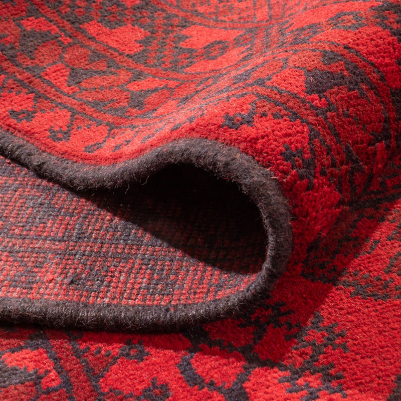 Afghansk matta - Filpa - 345 x 255 cm - röd