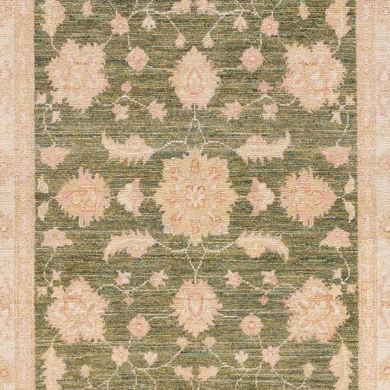 Runner Ziegler Carpet - 365 x 102 cm - olivgrön