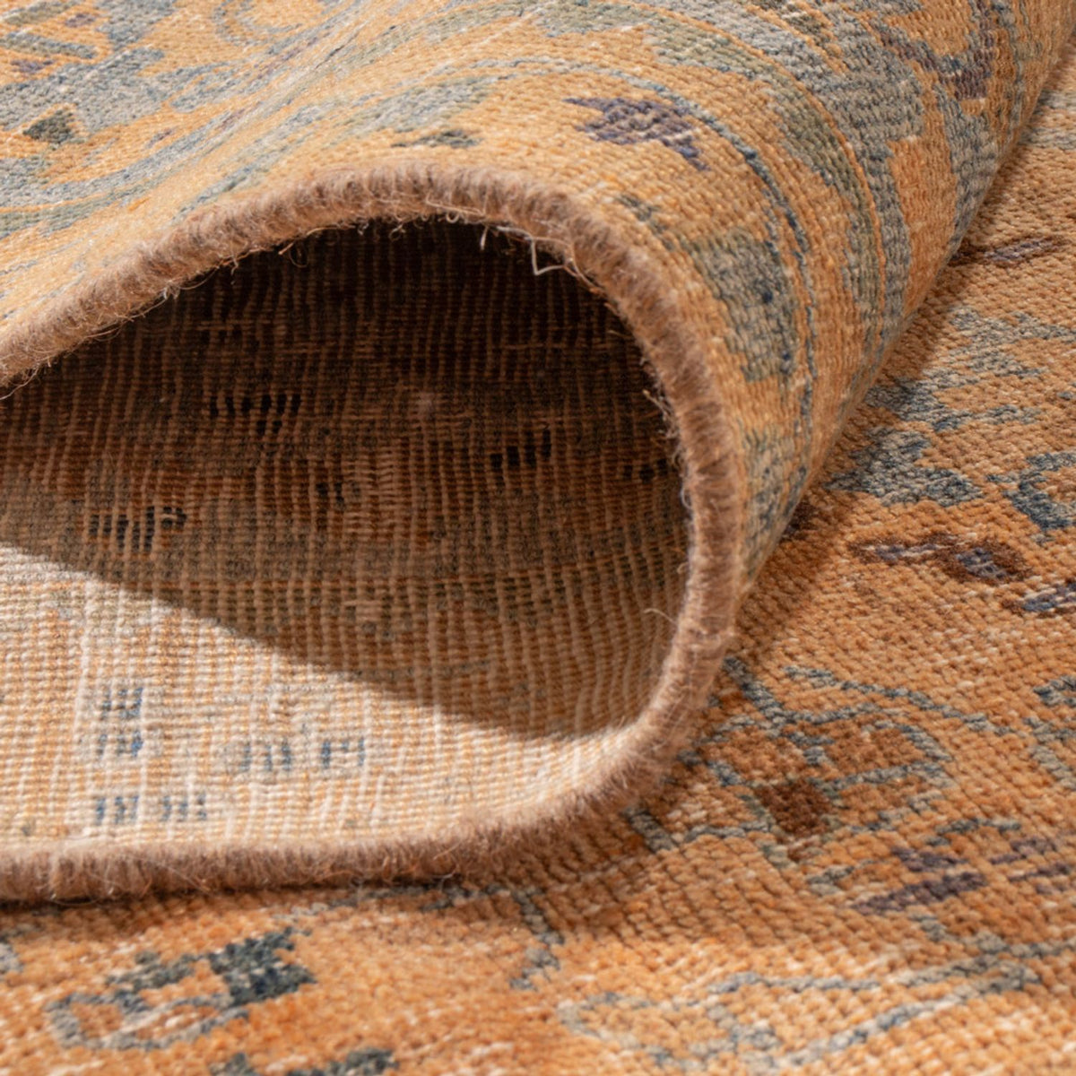 Vintage matta - 362 x 283 cm - mörk beige