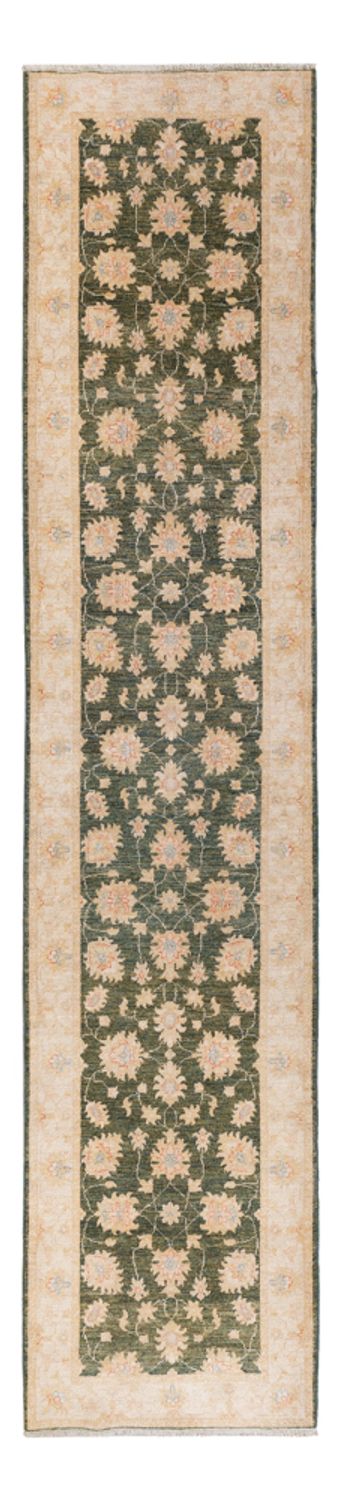Runner Ziegler Carpet - 393 x 83 cm - olivgrön