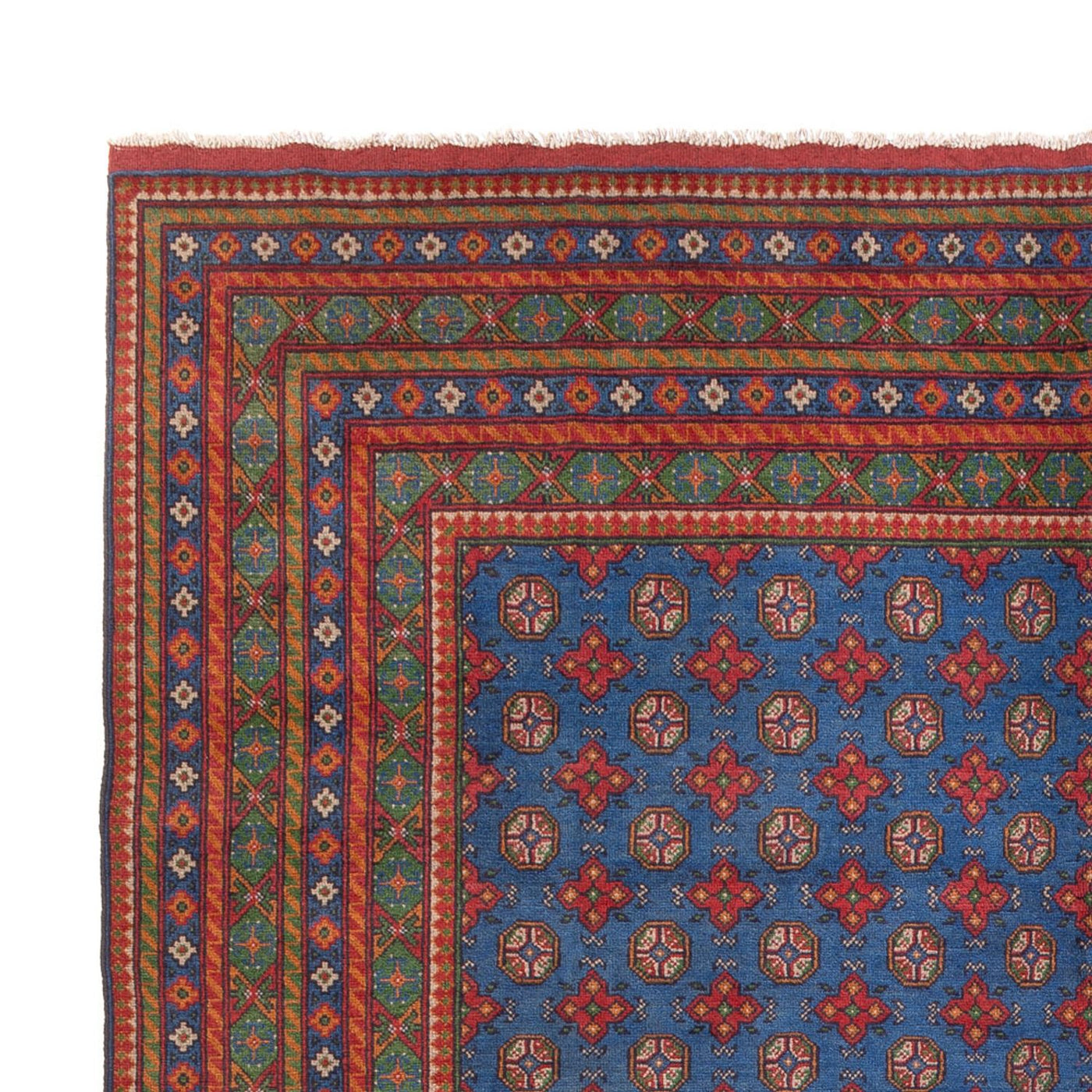 Afghansk matta - Filpa - 394 x 300 cm - blå