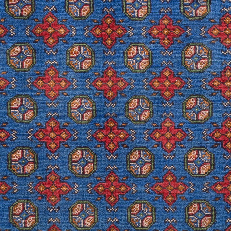 Afghansk matta - Filpa - 296 x 203 cm - blå