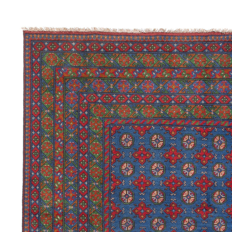 Afghansk matta - Filpa - 355 x 252 cm - blå