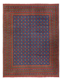 Afghansk matta - Filpa - 394 x 303 cm - blå
