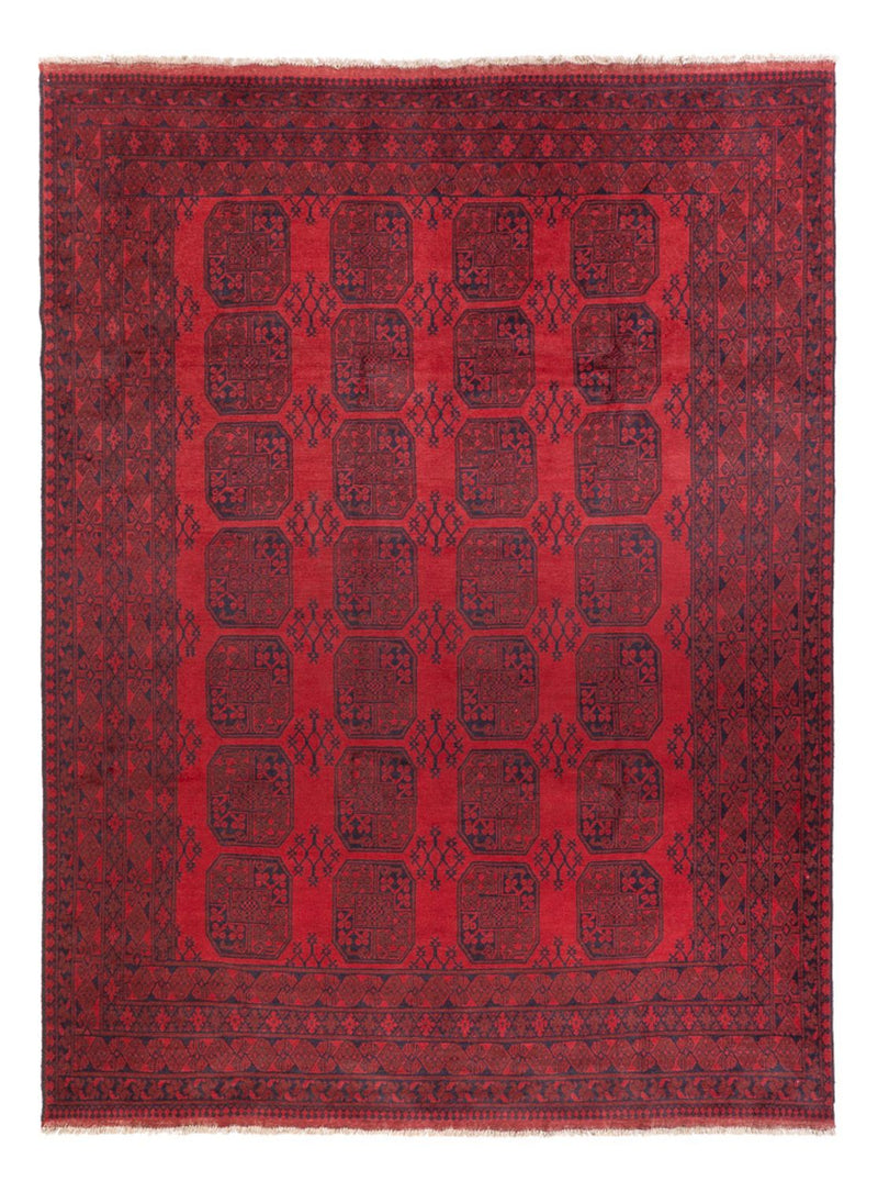 Afghansk matta - Filpa - 350 x 253 cm - röd