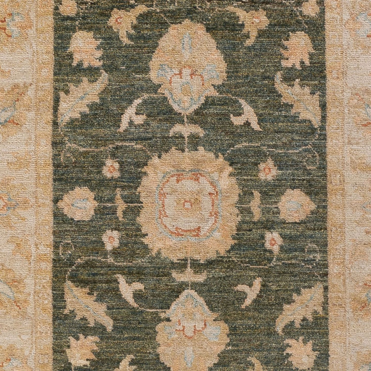Runner Ziegler Carpet - 295 x 83 cm - olivgrön