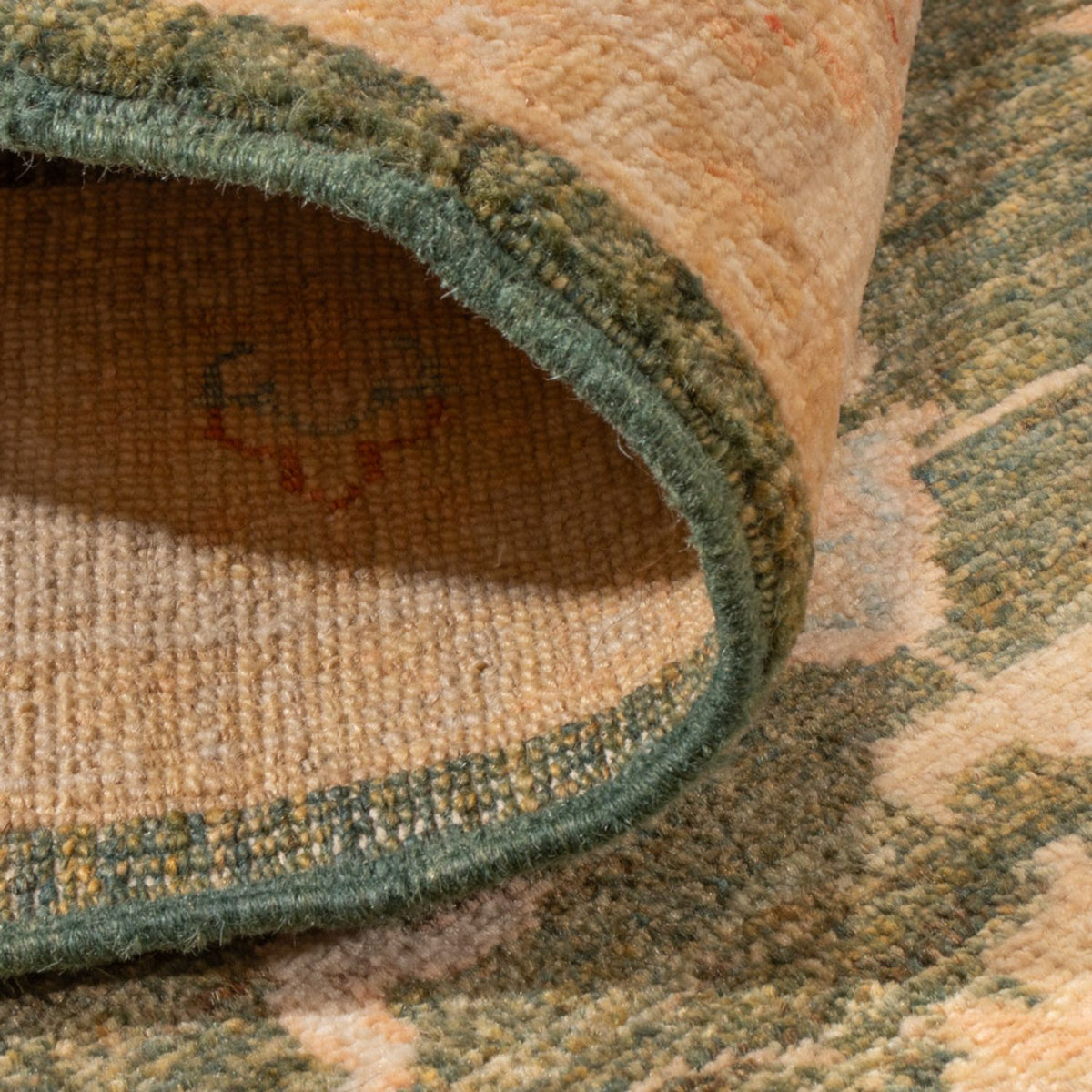 Runner Ziegler Carpet - 295 x 83 cm - olivgrön