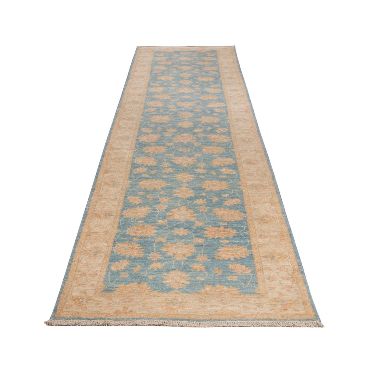 Runner Ziegler Carpet - 393 x 81 cm - ljusblå