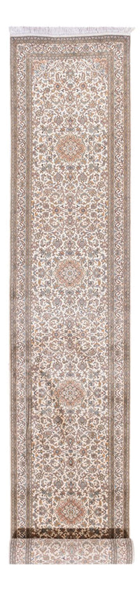 Runner Sidenmatta - Kashmir Silk - 480 x 79 cm - mörk beige