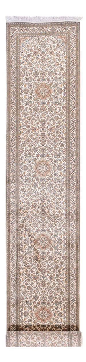Runner Sidenmatta - Kashmir Silk - 480 x 79 cm - mörk beige