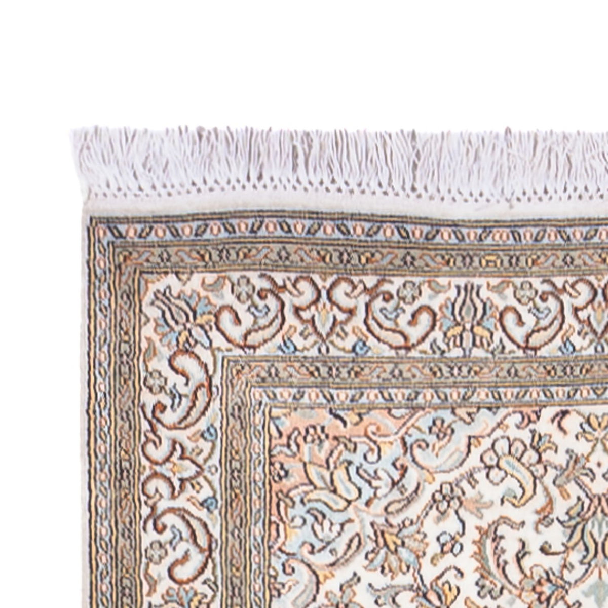 Runner Sidenmatta - Kashmir Silk - 480 x 79 cm - mörk beige