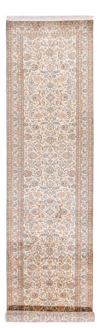 Runner Sidenmatta - Kashmir Silk - 447 x 98 cm - grädde