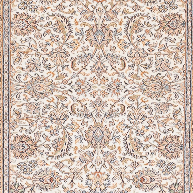 Runner Sidenmatta - Kashmir Silk - 447 x 98 cm - grädde