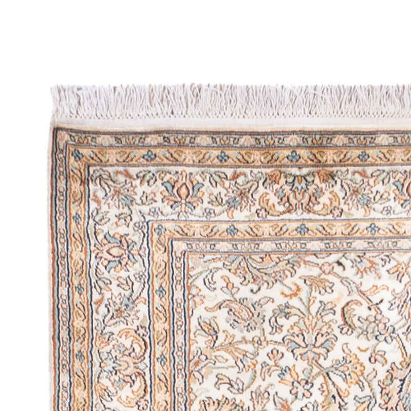 Runner Sidenmatta - Kashmir Silk - 447 x 98 cm - grädde