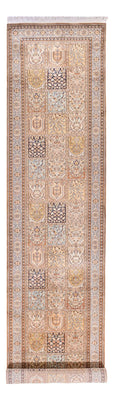 Runner Sidenmatta - Kashmir Silk - 452 x 97 cm - grädde