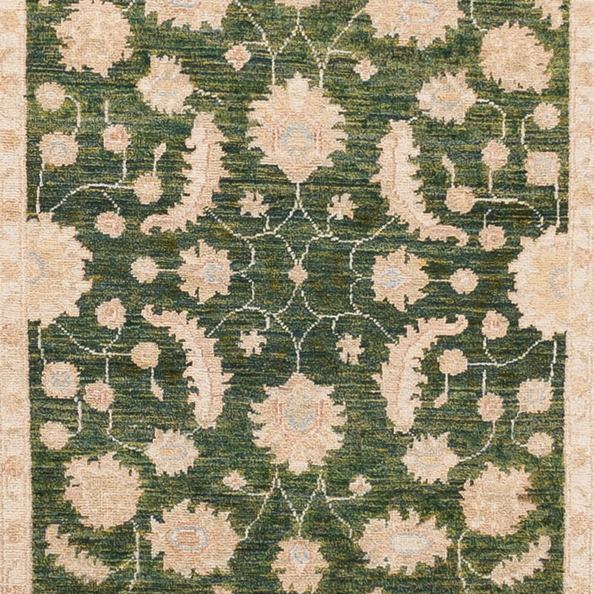 Runner Ziegler Carpet - 455 x 102 cm - grön