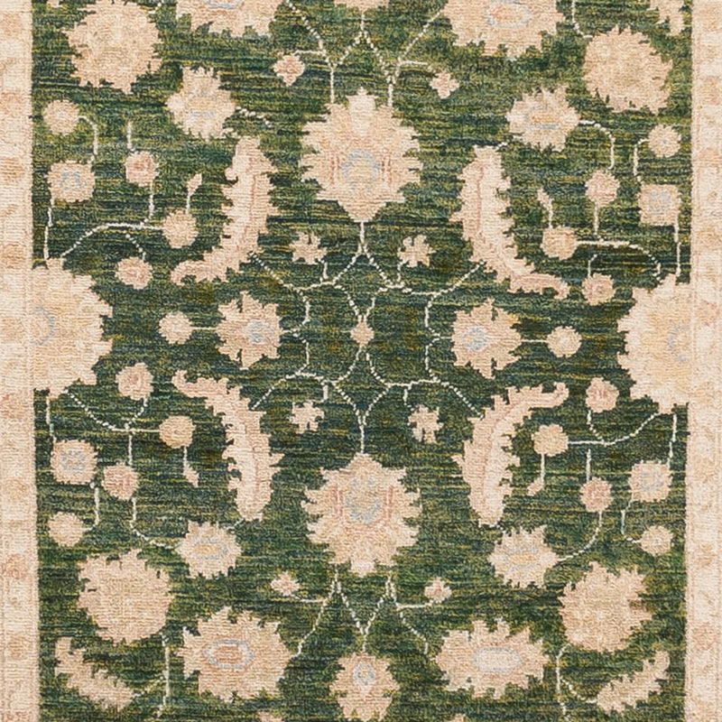 Runner Ziegler Carpet - 455 x 102 cm - grön