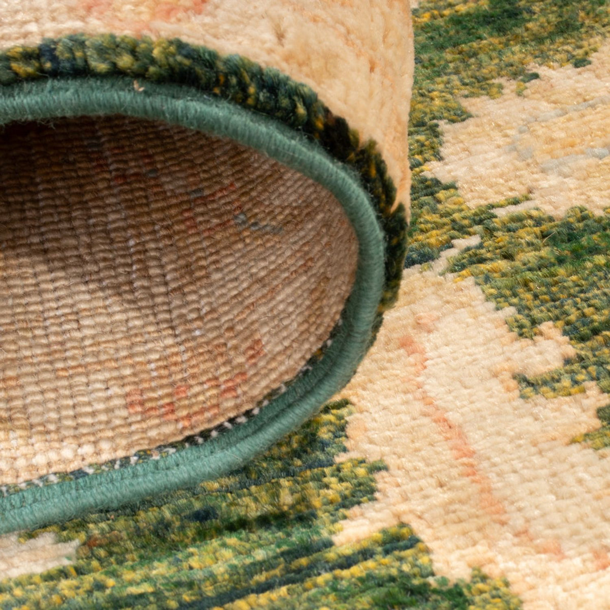 Runner Ziegler Carpet - 455 x 102 cm - grön