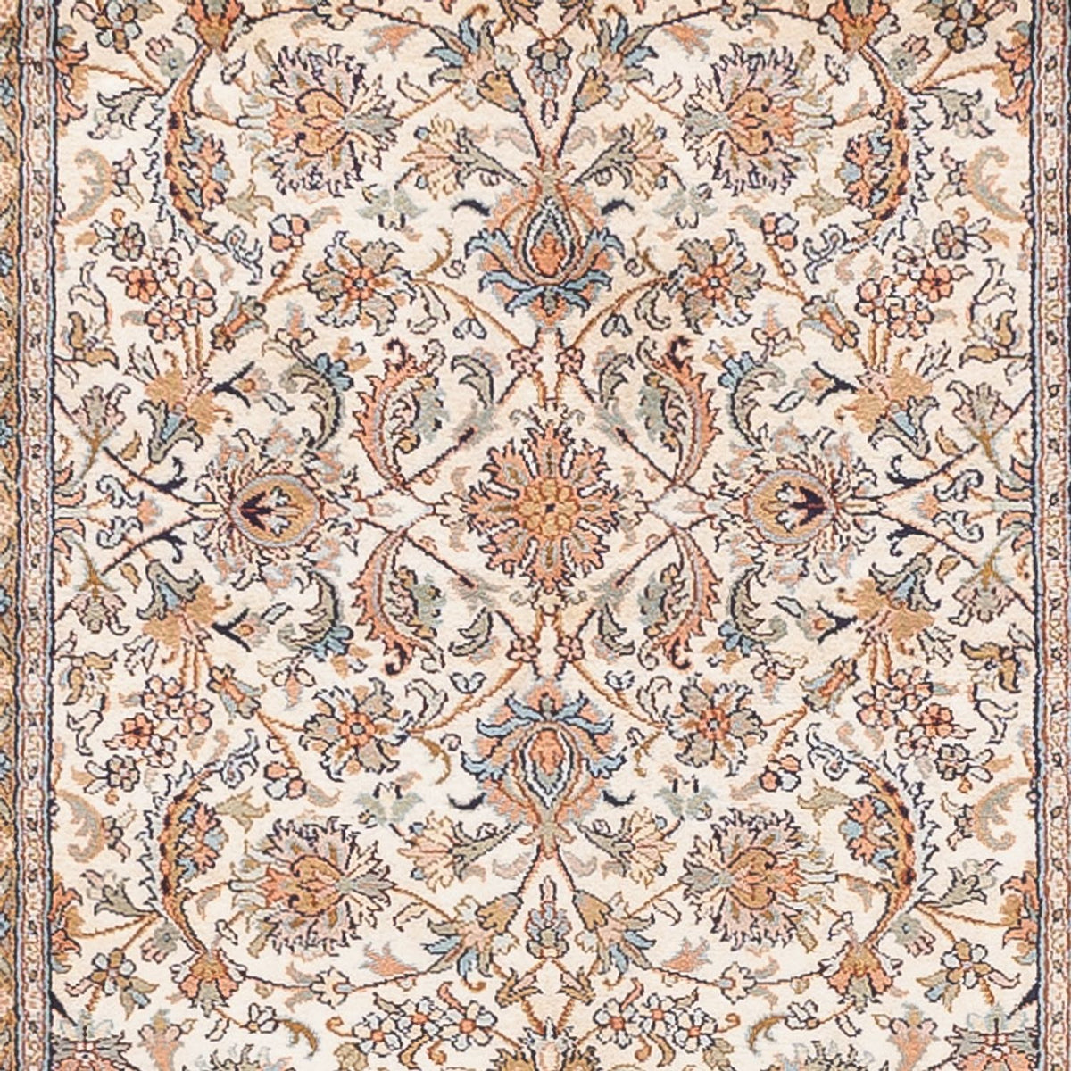 Runner Sidenmatta - Kashmir Silk - 444 x 94 cm - beige