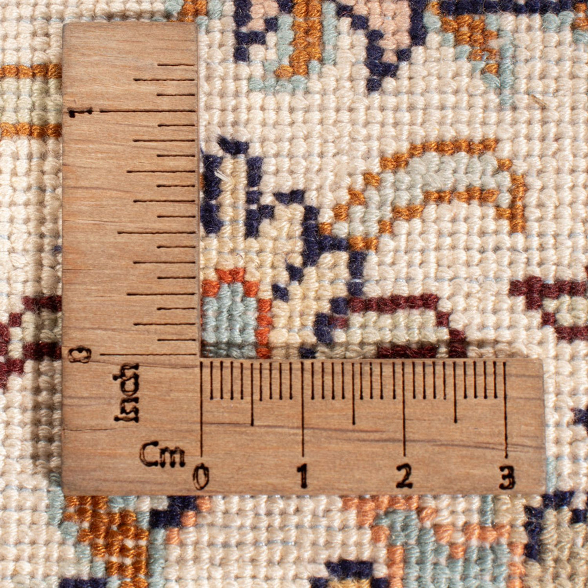 Runner Sidenmatta - Kashmir Silk - 444 x 94 cm - beige