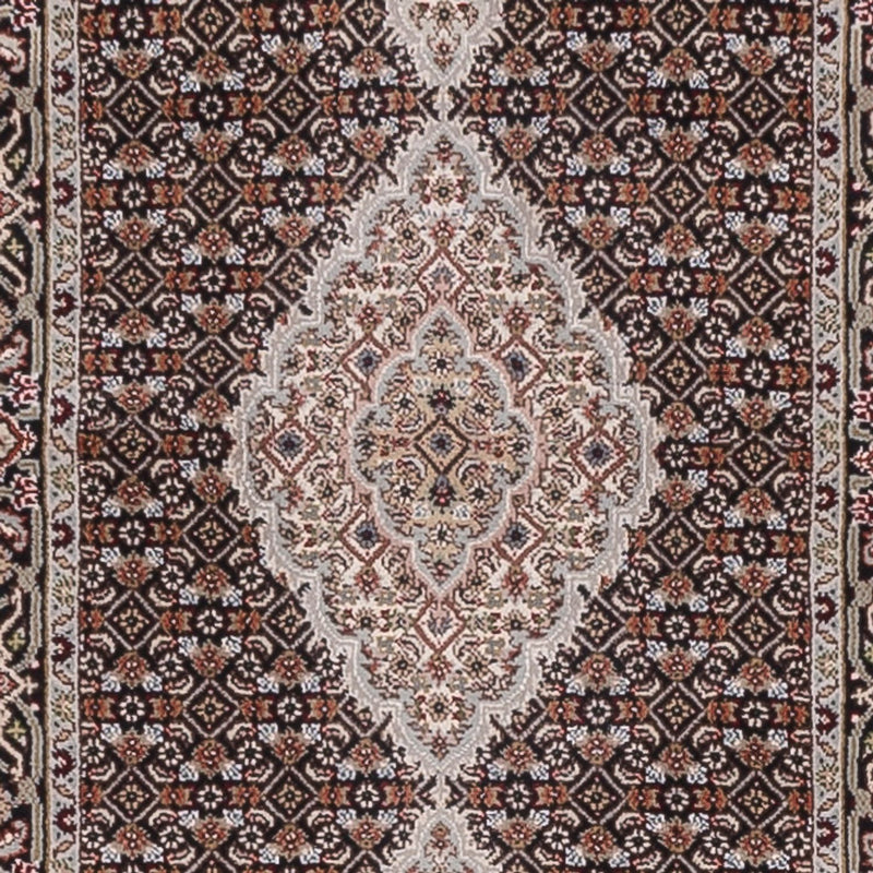 Runner Orientaliska mattor - Tabriz - 406 x 82 cm - antracit