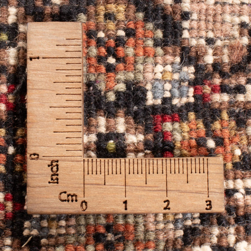 Runner Orientaliska mattor - Tabriz - 406 x 82 cm - antracit