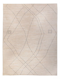 Designermatta - 410 x 310 cm - ljusblå