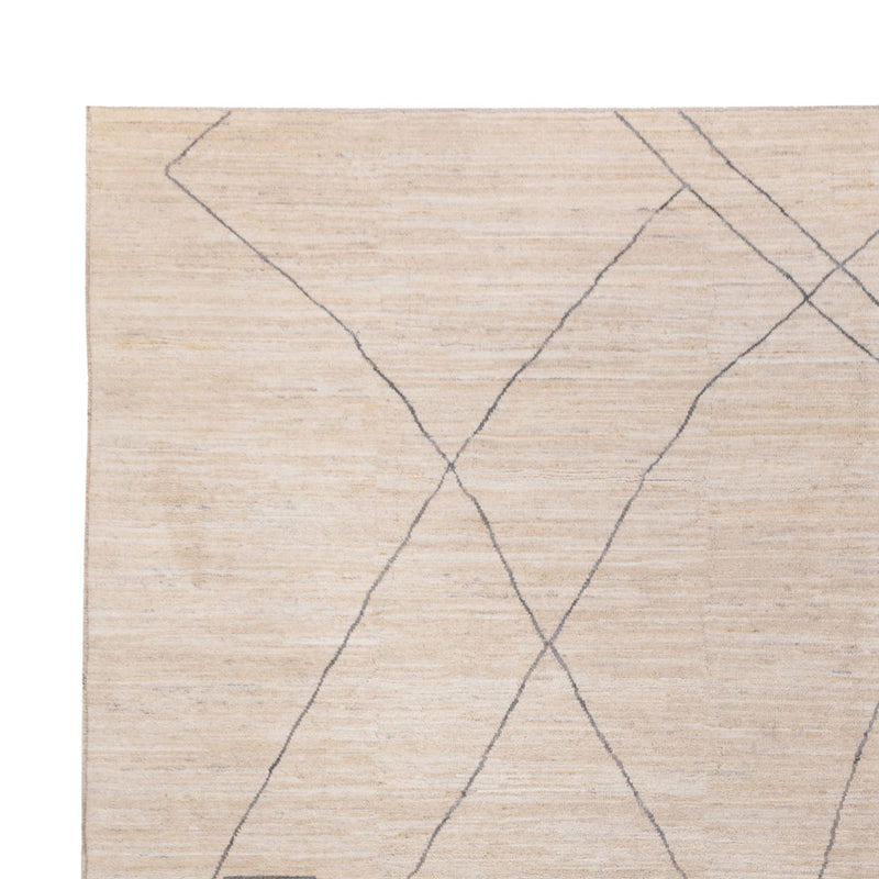 Designermatta - 410 x 310 cm - ljusblå