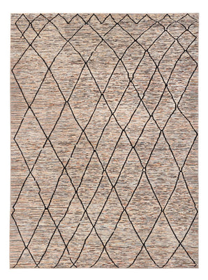 Designermatta - 284 x 218 cm - mörk beige