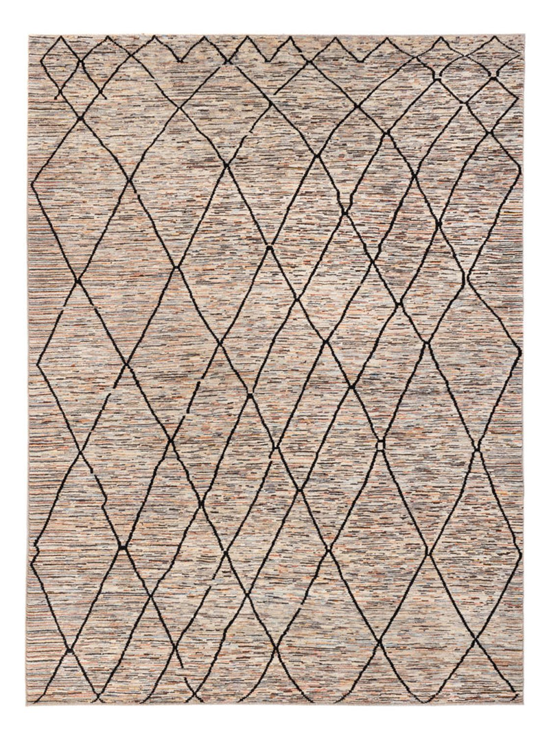 Designermatta - 284 x 218 cm - mörk beige