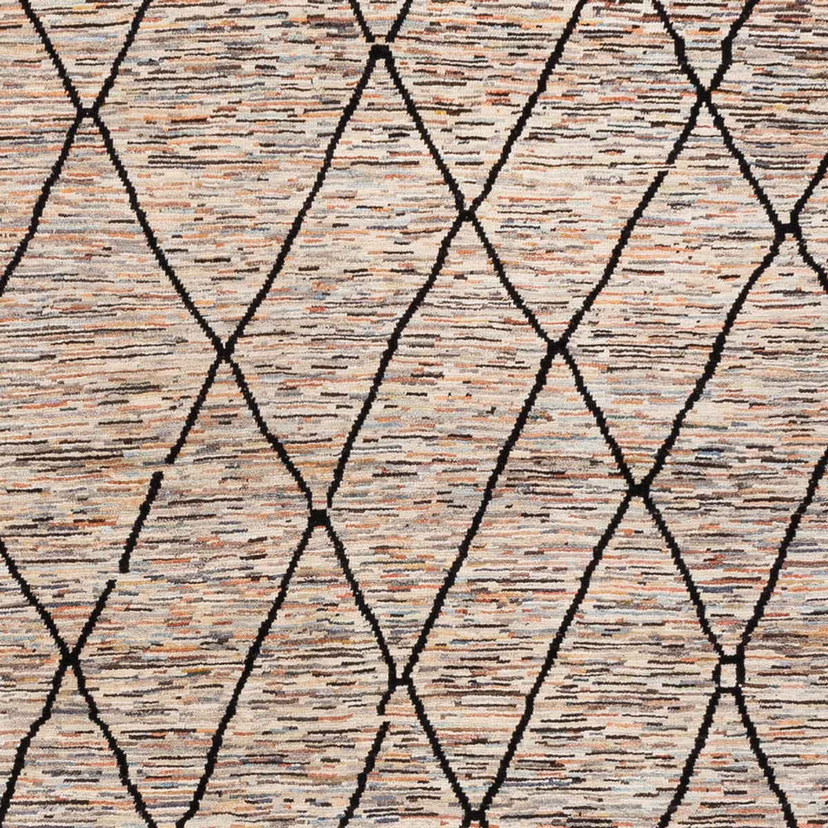 Designermatta - 284 x 218 cm - mörk beige