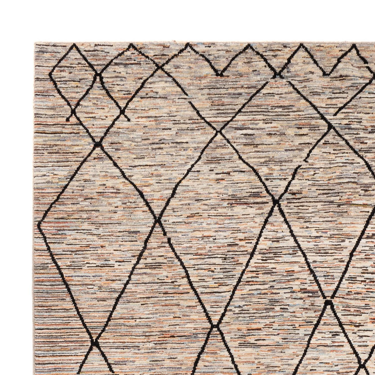 Designermatta - 284 x 218 cm - mörk beige