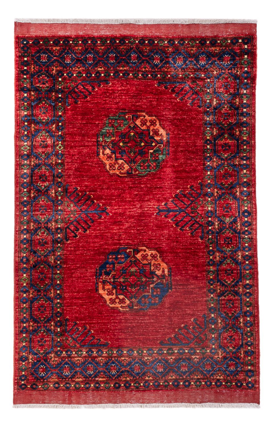 Afghansk matta - 183 x 122 cm - röd