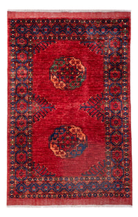 Afghansk matta - 183 x 122 cm - röd