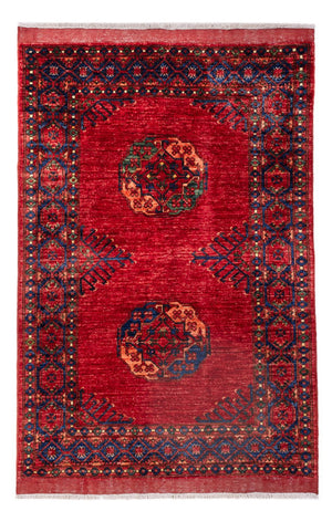 Afghansk matta - 183 x 122 cm - röd