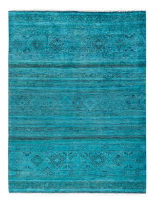 Ziegler Carpet - Vintage / färgad - 201 x 148 cm - blå