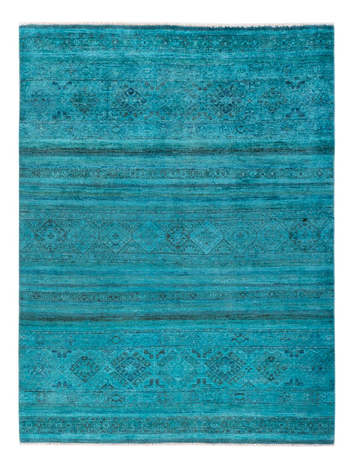 Ziegler Carpet - Vintage / färgad - 201 x 148 cm - blå